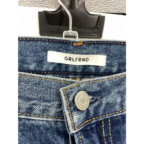 GRLFRND Jeans Womens 30 Helena High Waist Straight Leg Blue Close to You NWT - Picture 4 of 9